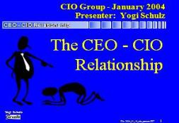 CEO  CIO Relationship (Corvelle Consulting) PowerPoint Presentation