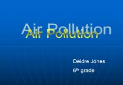 Save Earth By Air Pollution PowerPoint Presentation