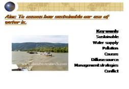 River Danube (Pollution) PowerPoint Presentation