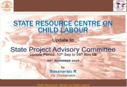 State Resource Centre on Child Labour PowerPoint Presentation