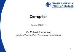 About Corruption PowerPoint Presentation