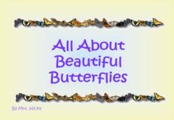 Butterflies PowerPoint Presentation