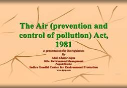 The Air (prevention and control of pollution) PowerPoint Presentation