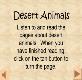 Desert Animals Powerpoint Presentation