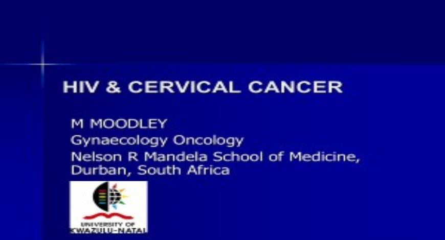 Free Download CERVICAL CANCER HIV PowerPoint Presentation Slides