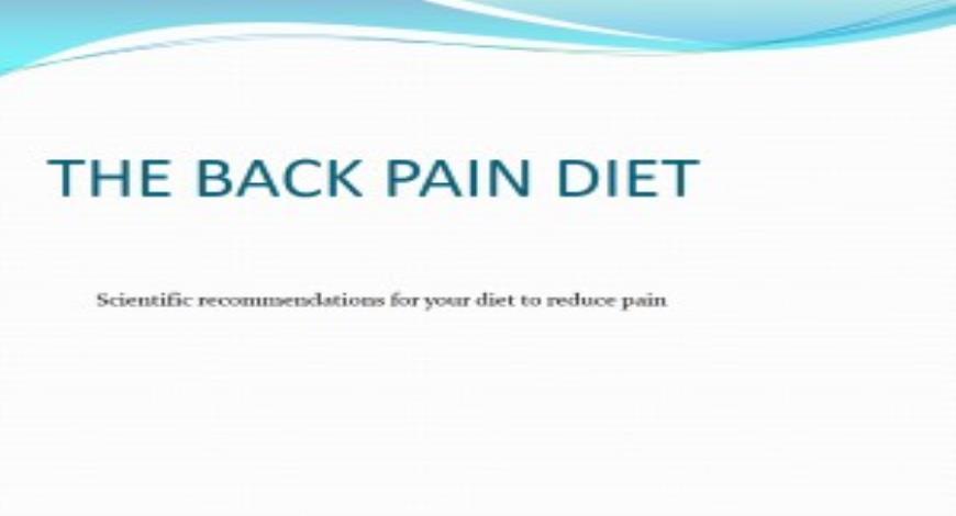 Free Download The Back Pain Diet PowerPoint Presentation Slides