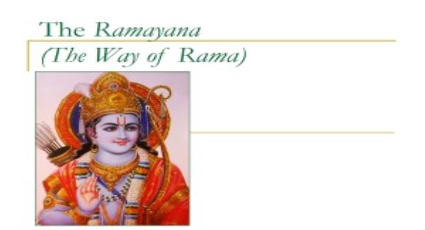 Free Download India Ramayana  PowerPoint Presentation  Slides