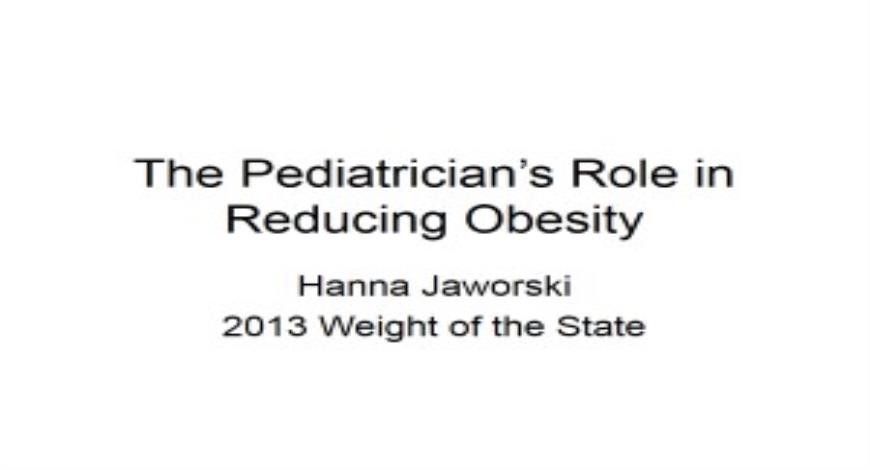 Free Download The Pediatricians Role in Reducing Obesity PowerPoint ...