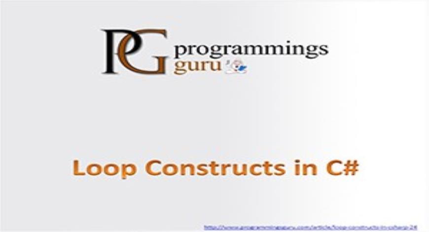 Free Download Looping Statements in C Sharp PowerPoint Presentation ...