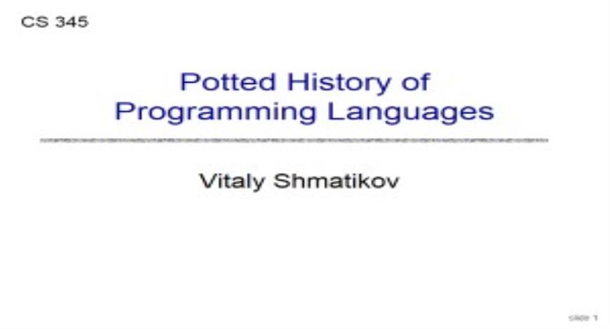 Free Download Overview Programming Languages PowerPoint Presentation Slides