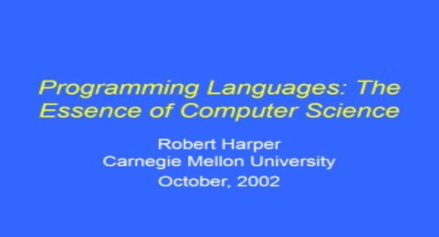 Free Download Programming Languages (The Essence of Computer Science ...