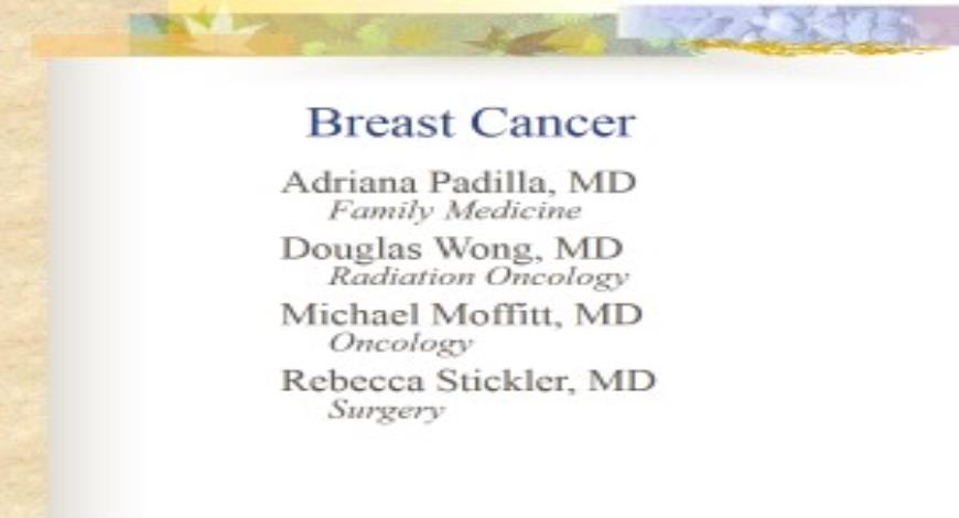 Free Download Breast Cancer - UCSF Fresno PowerPoint Presentation Slides